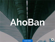 Tablet Screenshot of ahoban.com